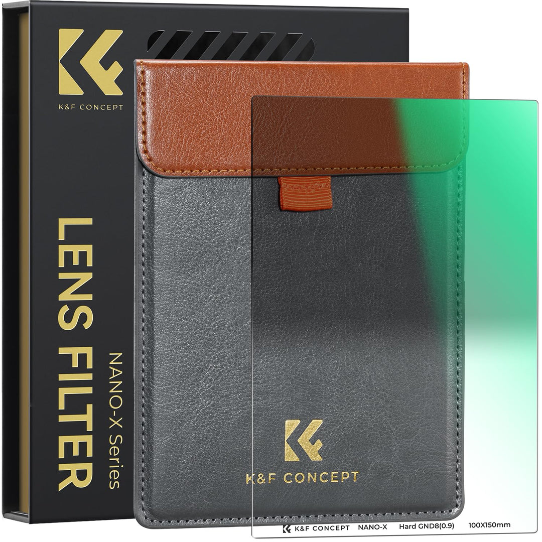 K&F Concept Nano-X GND8 Hard 0,9 (3-Blenden) Verlaufsfilter 100x150mm Rechteckfilter aus Optisches G