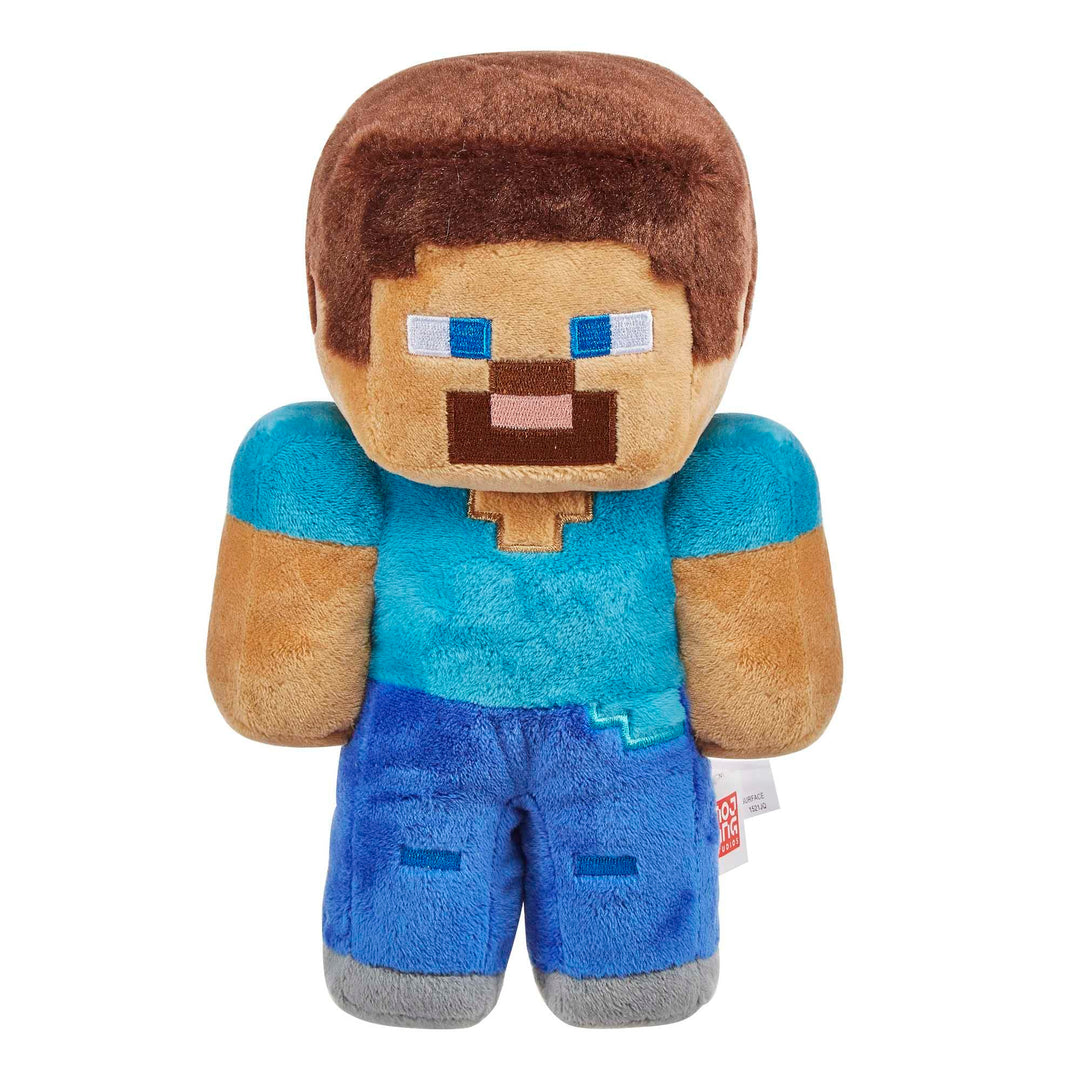 Mattel Steve Minecraft - Plüschfigur 21 cm, kuschelig & ideal zum Sammeln, Geschenk für Minecraft-Fa