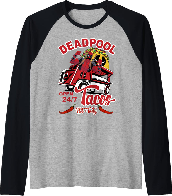 Marvel Deadpool Taco Truck Raglan