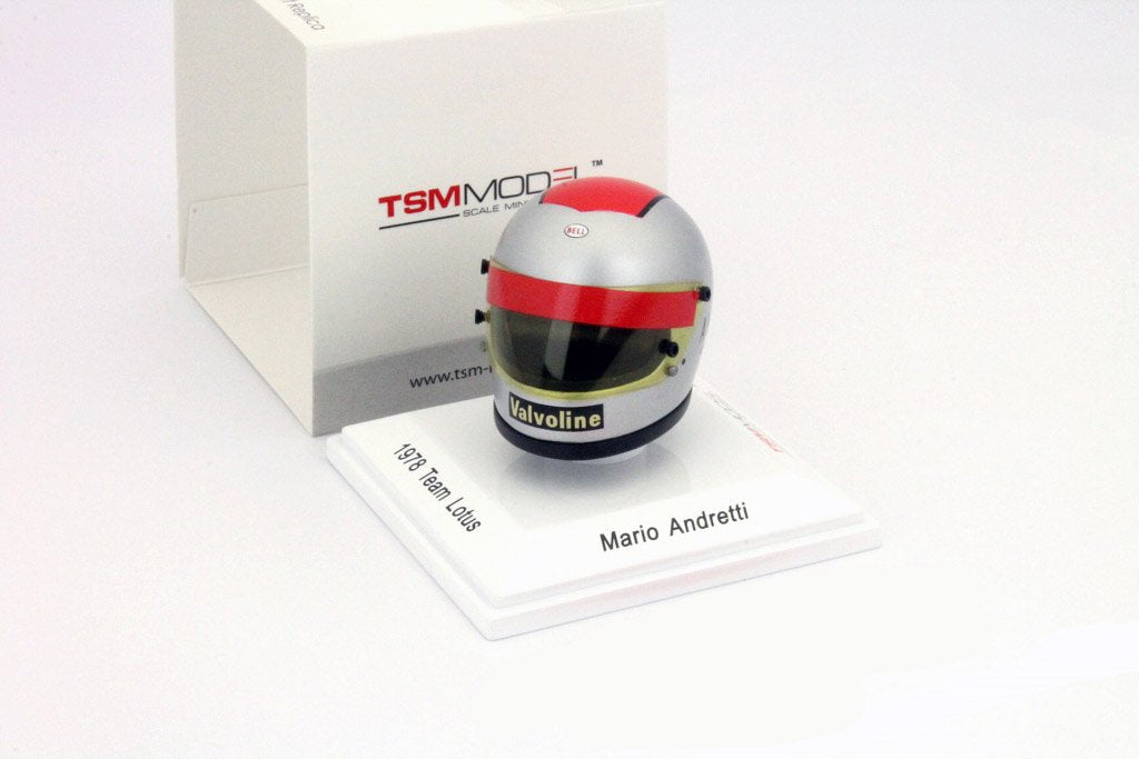Mario Andretti Weltmeister Formel 1 1978 Helm 1:8 TrueScale