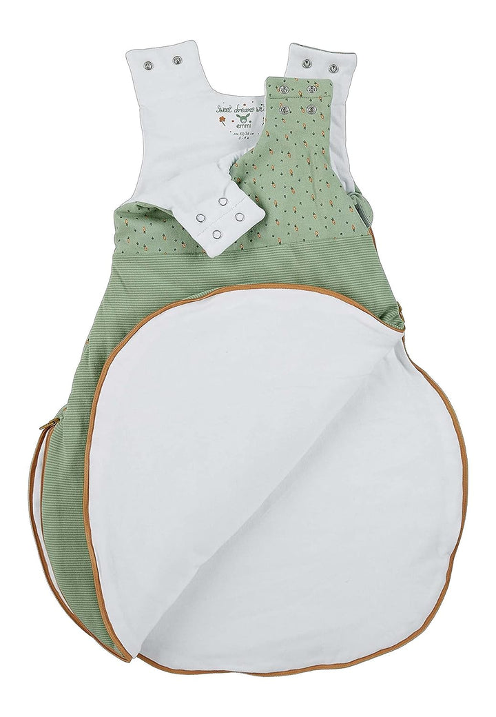Sterntaler Baby Schlafsack Esel Emmilius, Jersey, Mittelgrün mit Applikation, Reissverschluss und Dr