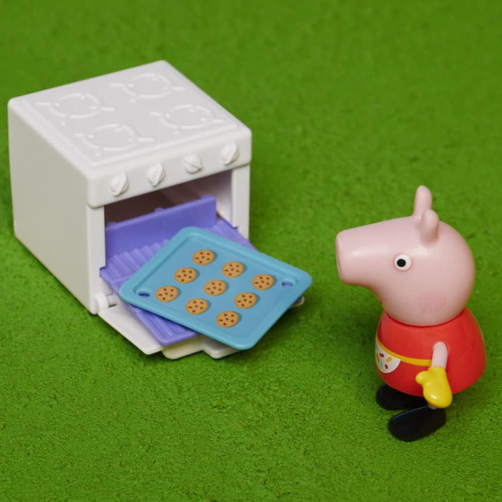 Peppa Pig Peppa’s Club Peppa Loves Baking Little Spaces Themed Preschool Toy, Includes 1 Figure and