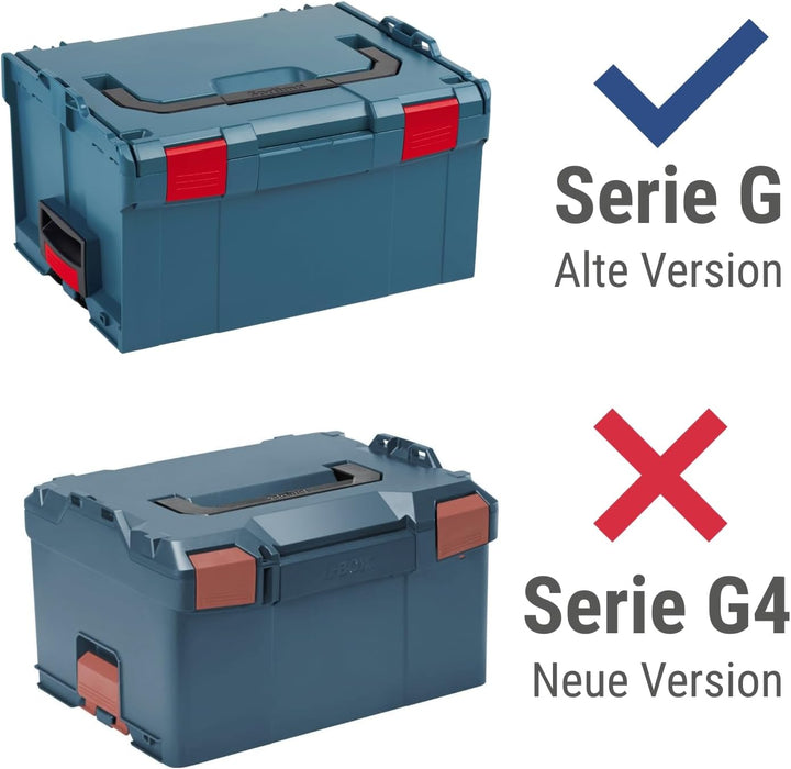 Bosch Sortimo L-BOXX 238 Grösse 3 professional blau ohne Logo | mit Einhängeeinsatz schwarz | Profes