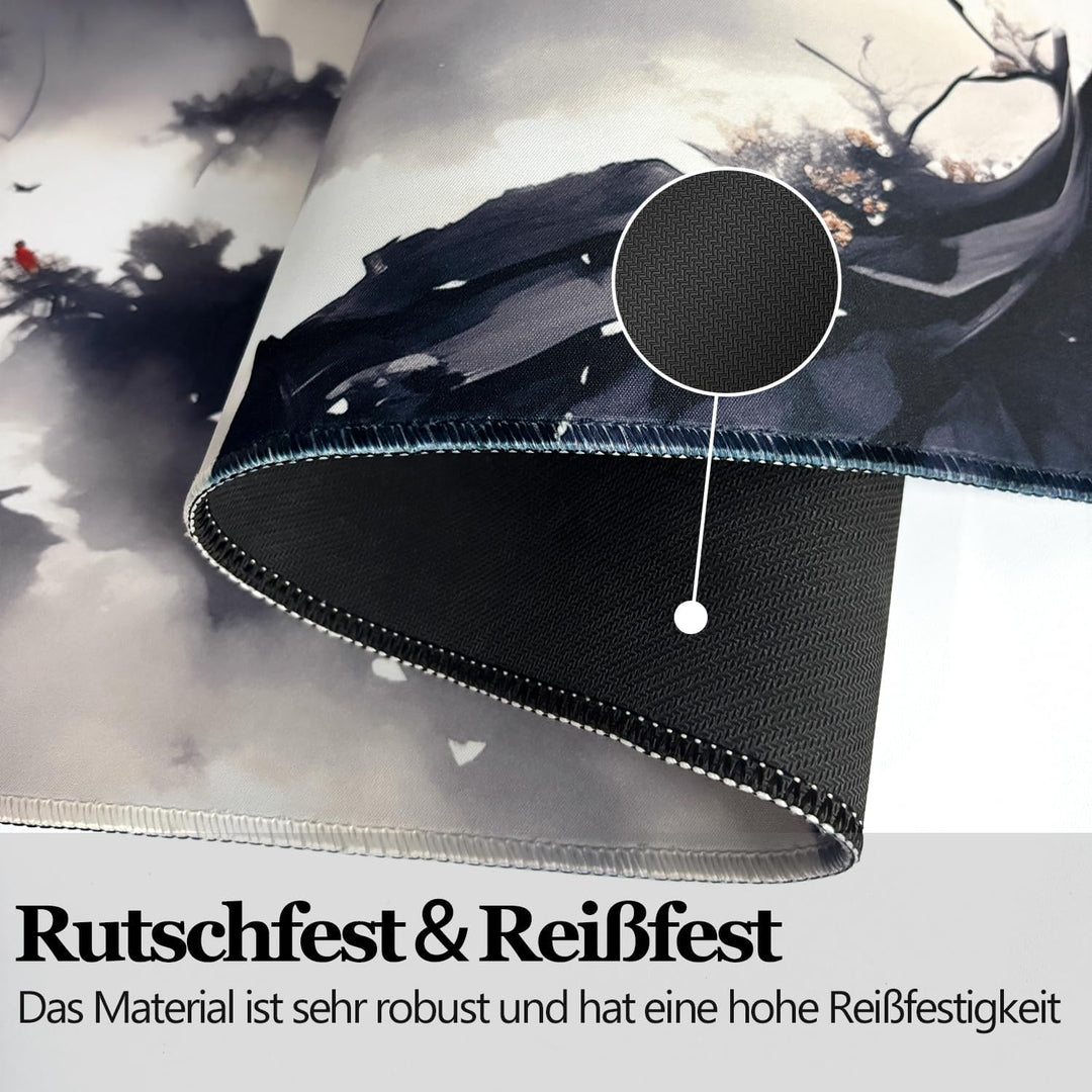 Mauspad XXL,600x1400mm Gross Mauspad Gaming Mausmatte mit Rutschfester Gummibasis,Präzise Verfolgung