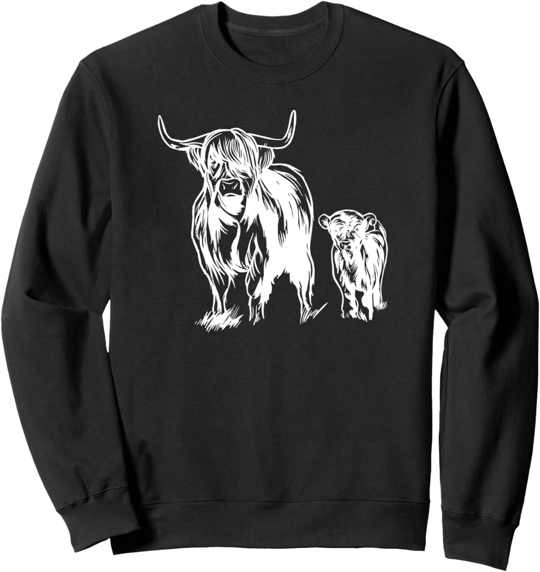Schottisches Hochlandrind - Landwirte Kyloe Rind Kuh Sweatshirt