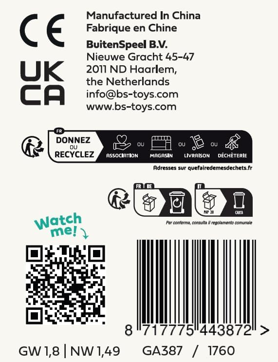 BS Toys Hindernisparcours Kinder – Verstellbare Hürden für Springen & Parkour – Sport & Bewegung ab