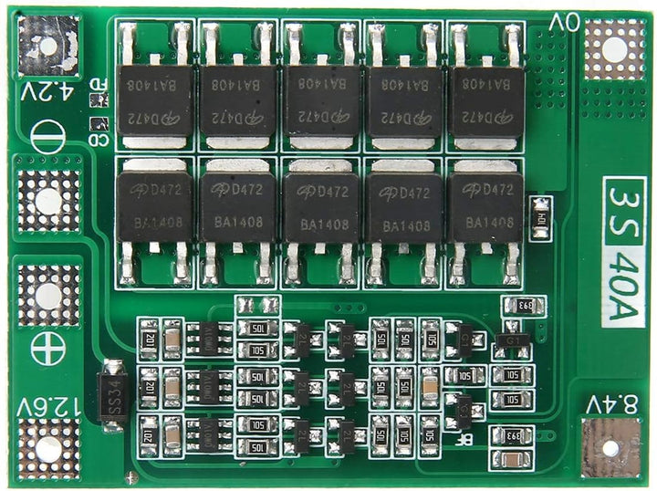 5 Stück 3S 40A 11.1V 12.6V 18650 Lithium Batterie Schutzplatine Verbesserte Version