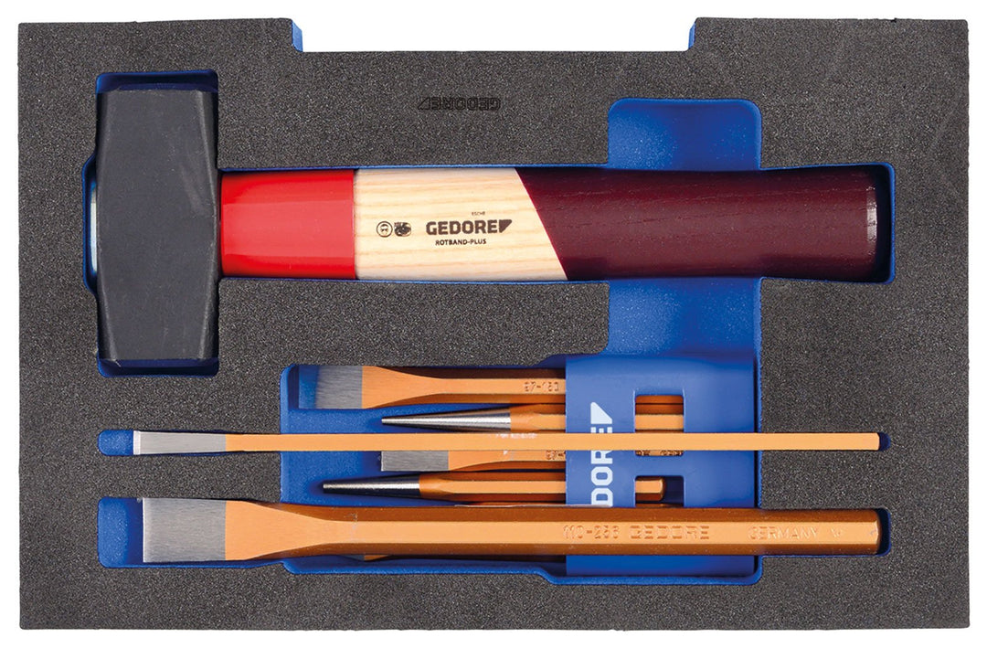 GEDORE 1100 CT1-350 Meissel-Sortiment in 1/2 L-BOXX 136 Modul Halbmodul L-Boxx 136 Meissel-Sortiment
