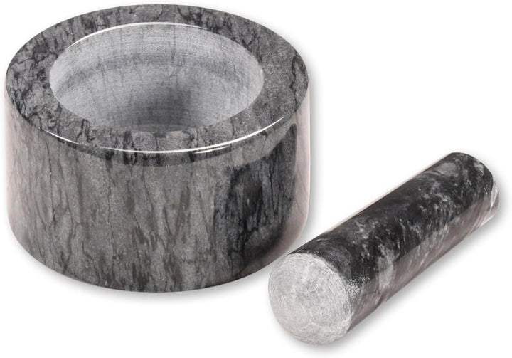 KESPER | Mörser, Material: Marmor, Masse: Ø 13 cm/Höhe: 8 cm, Farbe: Dunkelgrau | 71504, Dunkelgrau