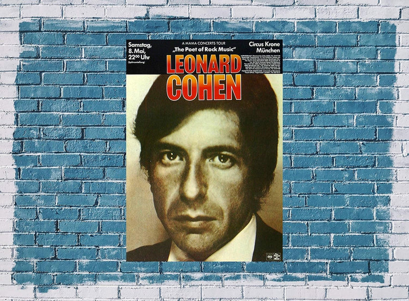 Leonard Cohen - Poet of Rock Music, München 1971 » Konzertplakat/Premium Poster | Live Konzert Veran