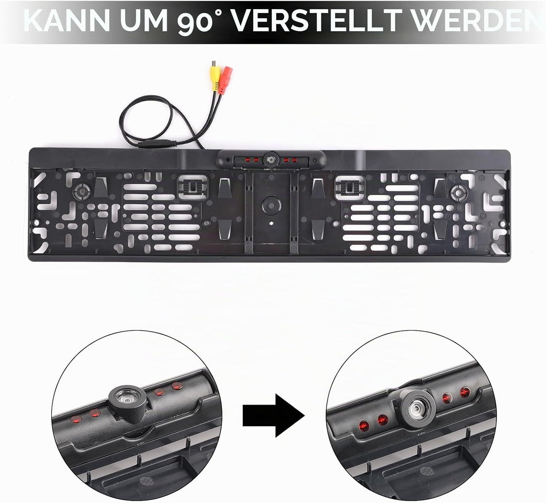 170° IR Rückfahrkamera Nummernschildhalter Kennzeichenhalter Mit Nachtsicht Wasserdicht IP67 Kennzei