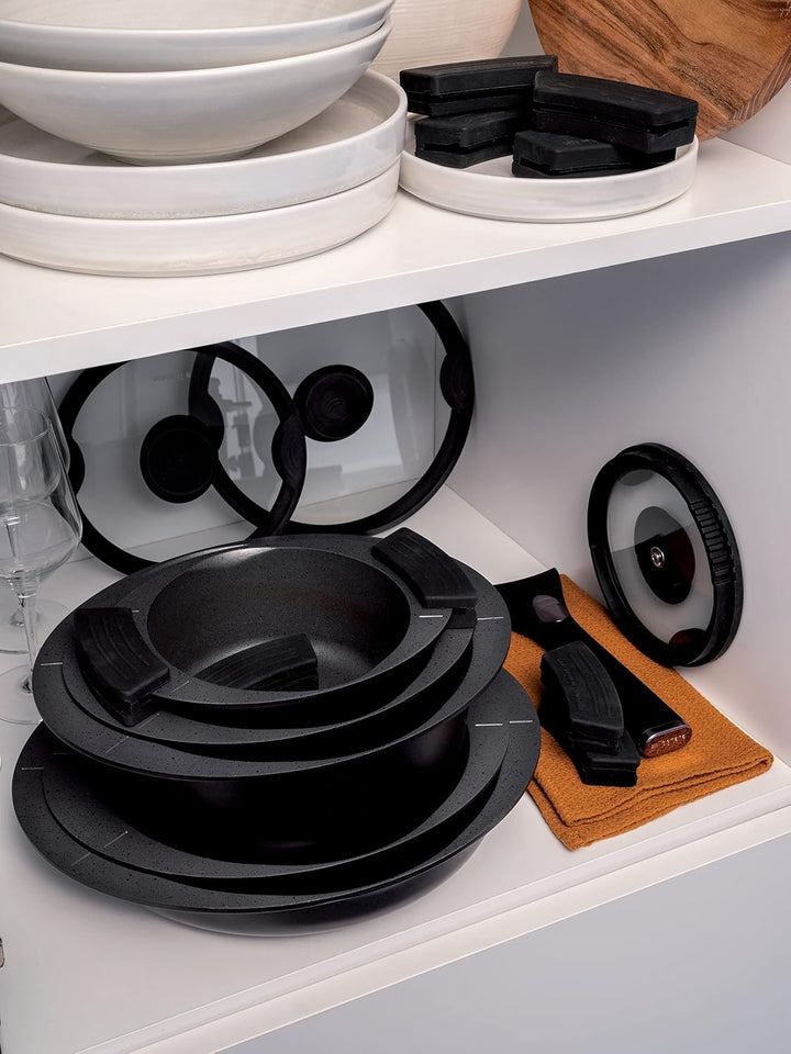 Tognana Avantspace Wok 2 Griffe 28 cm, Alumnium, schwarz