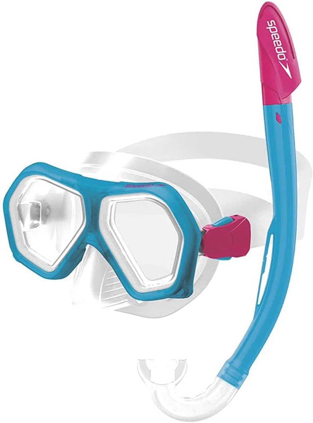 Speedo Jungen Leisure Junior Dual Lenses Combo Modern Einheitsgrösse aqua splash/ultra rosa, Einheit