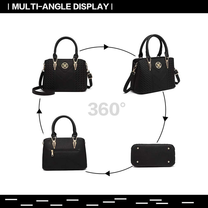 Miss Lulu Handtasche Damen Mittelgross Henkeltasche Elegante Schultertasche Tasche für Damen mit Lyc