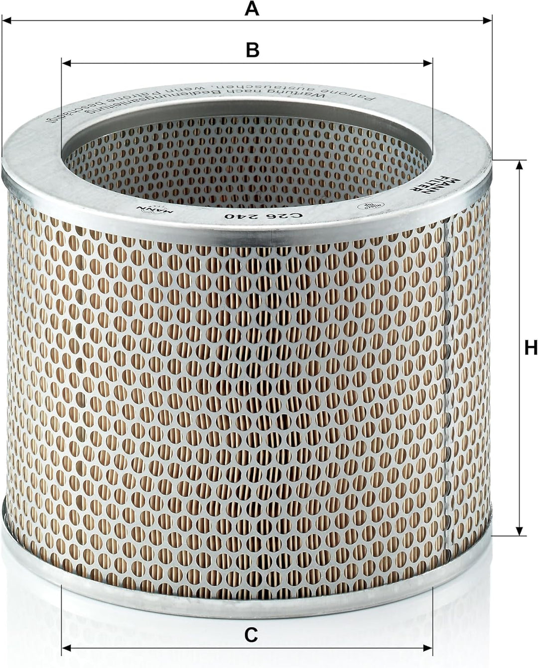 MANN-FILTER C 26 240 Luftfilter – Für Nutzfahrzeuge