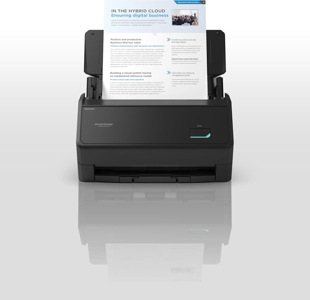 ScanSnap iX2400 (schwarz) A4-Scanner - Ultraschnelles 45 ppm Duplex-Scanning, automatischer Dokument