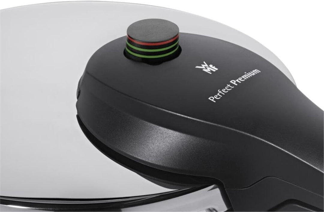WMF Perfect Premium Fusiontec Schnellkochtopf Induktion, Dampfkochtopf 6,5l, High-Tech Keramik, 2 Ko