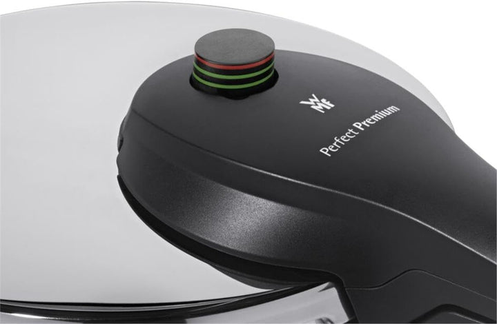 WMF Perfect Premium Fusiontec Schnellkochtopf Induktion, Dampfkochtopf 6,5l, High-Tech Keramik, 2 Ko