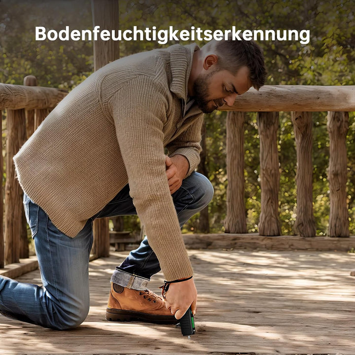 Feuchtigkeitsmessgerät, ERICKHILL EWM03 Pin-Typ Holzfeuchtemessgerät mit 5 Modi, LCD-Display mit grü