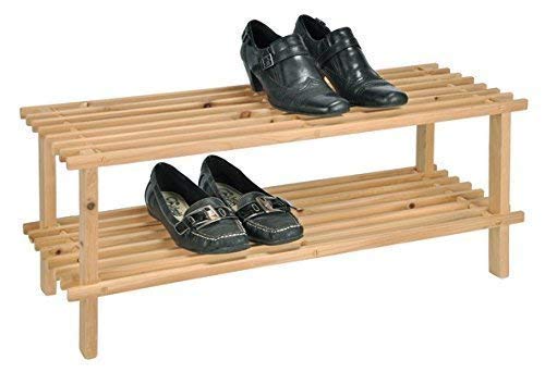 Gravidus Schuhregal aus Holz – Kompakt & Platzsparend, 2 Böden für bis zu 6 Paar Schuhe, Stabilität