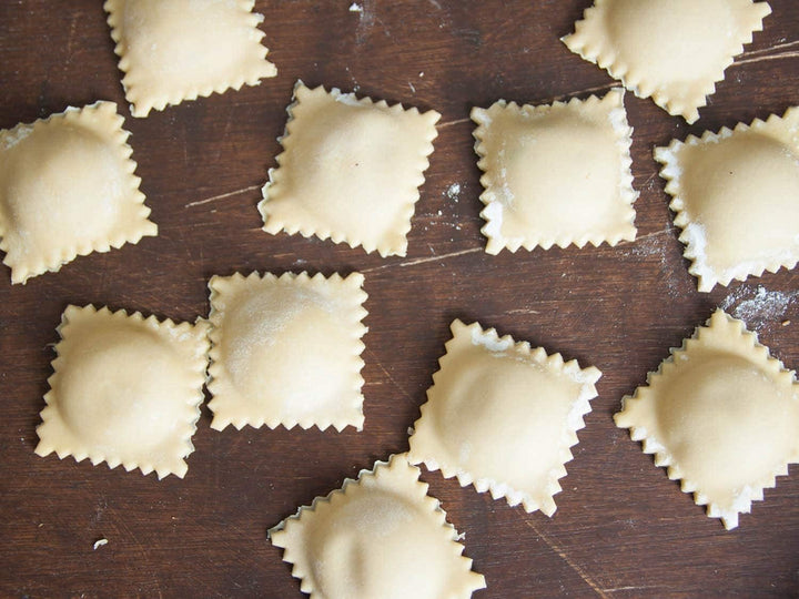 Nudelrädchen, Teigrad für frischen Blätterteig, Teigschneider für Tortellini, Ravioli-Rad - Durchmes