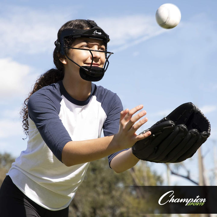 Champion Sports Softball-Gesichtsmaske – strapazierfähiger Fielder-Kopfschutz – Premium-Sport-Zubehö