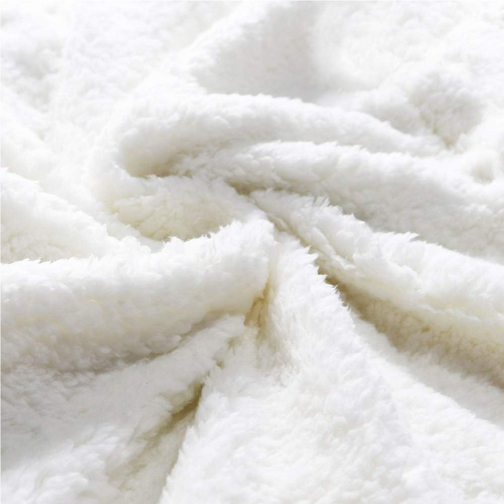 Sonne und Mond Sherpa-Decke Boho exotischer Stil Überwurfdecke für Frauen Teenager Schwarz Weiss Boh