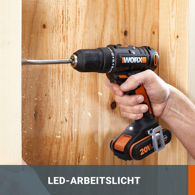 WORX WX108.9 Akku Bohrschrauber 20V – Allrounder Schrauber zum Bohren & Schrauben für Verschiedene M