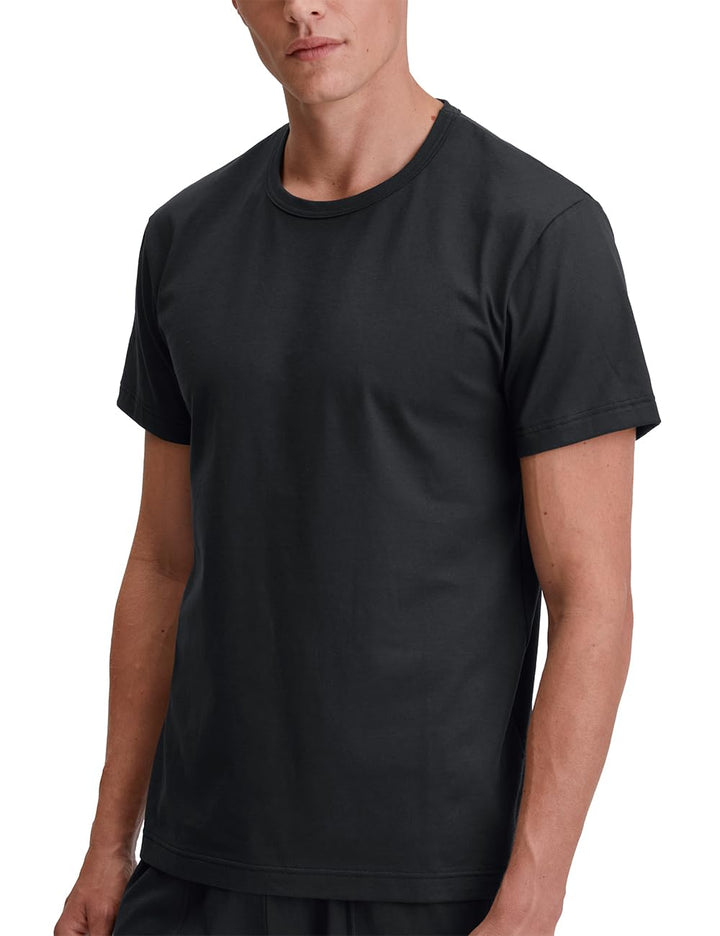 Calida Herren RMX Sleep Leisure T-Shirt 52-54 Schwarz, 52-54 Schwarz
