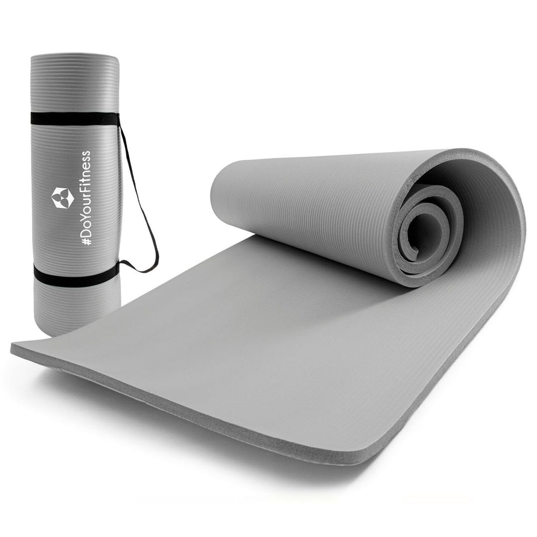 #DoYourFitness Fitnessmatte rutschfest | 183x61cm oder XXL 190x100cm | 0,8-2cm hoch | Gelenkschonend