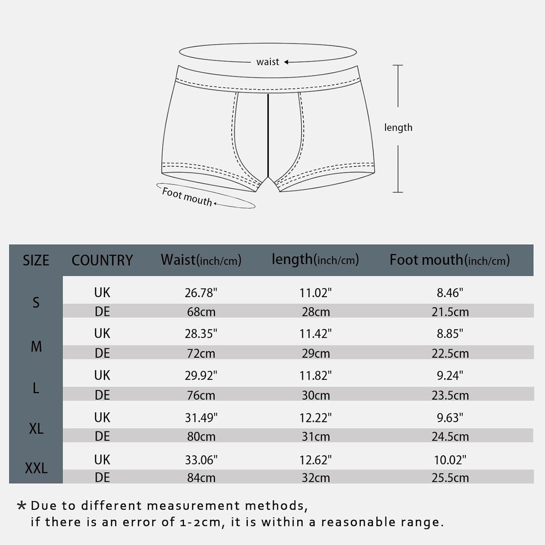Boxershorts Herren 6er Pack Baumwolle Unterhosen Männer Retroshorts Bequeme und Atmungsaktive Men Un