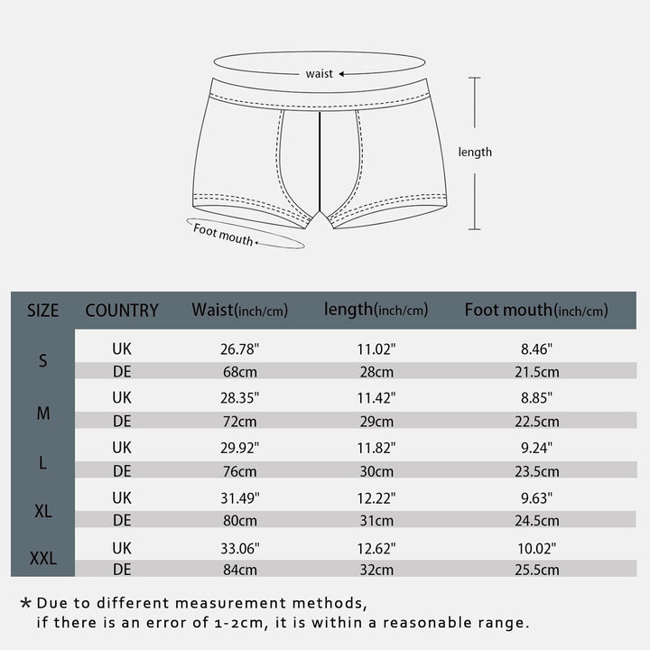 Boxershorts Herren 6er Pack Baumwolle Unterhosen Männer Retroshorts Bequeme und Atmungsaktive Men Un