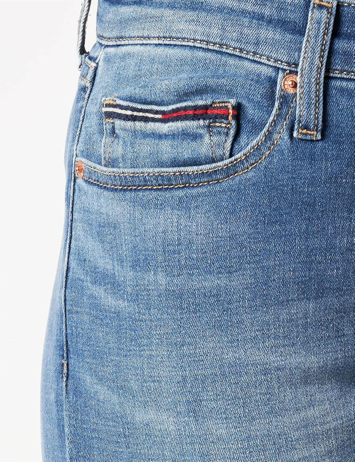 Tommy Jeans Damen Hose 25W Denim Medium, 25W Denim Medium