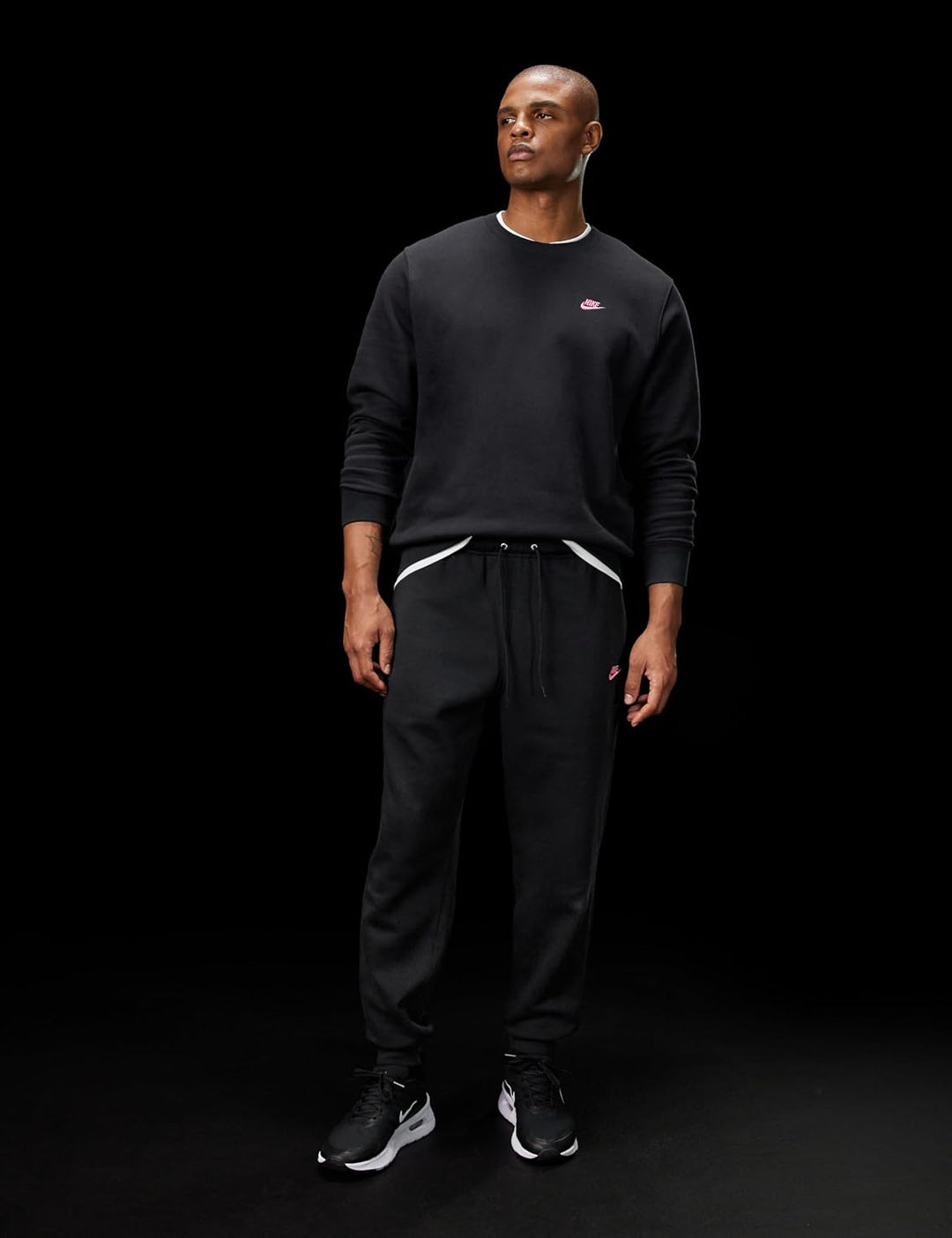 Nike Herren Sportswear Optic Jogger Hose M Black/Black/Pinksicle, M Black/Black/Pinksicle