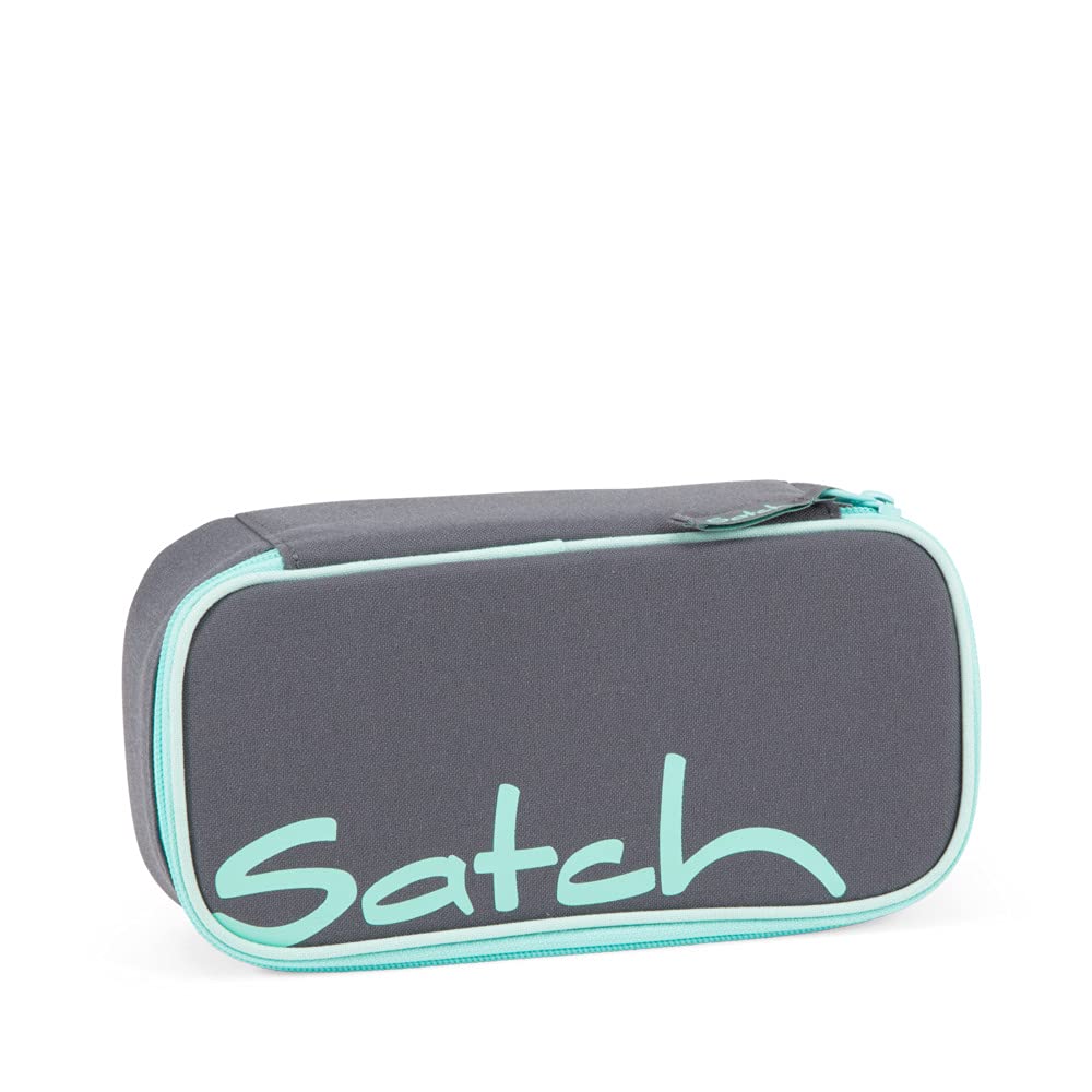Satch Schlamperbox extra gross inkl. Trennfach Reissverschlussfach Stiftehalter Geodreieck Sichtfens