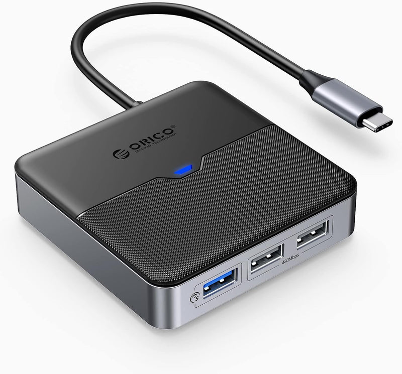 ORICO USB C Hub 5 in 1 Docking Station mit 4K HDMI, PD 60W, 5 Gbps USB A 3.0, 2 Ports USB A 2.0, Typ