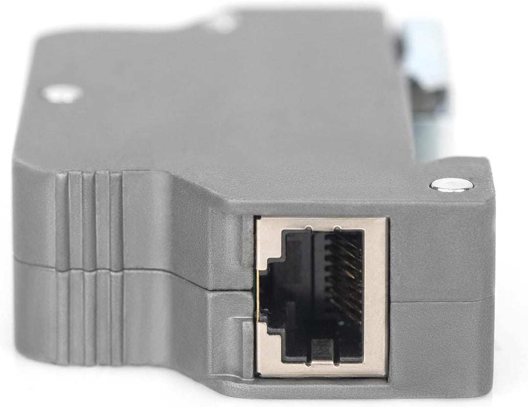 DIGITUS PoE Überspannungsschutz - bis 10 kV - 2X RJ45-Port - PoE++ - DIN-Schienenmontage - IP40 Schu