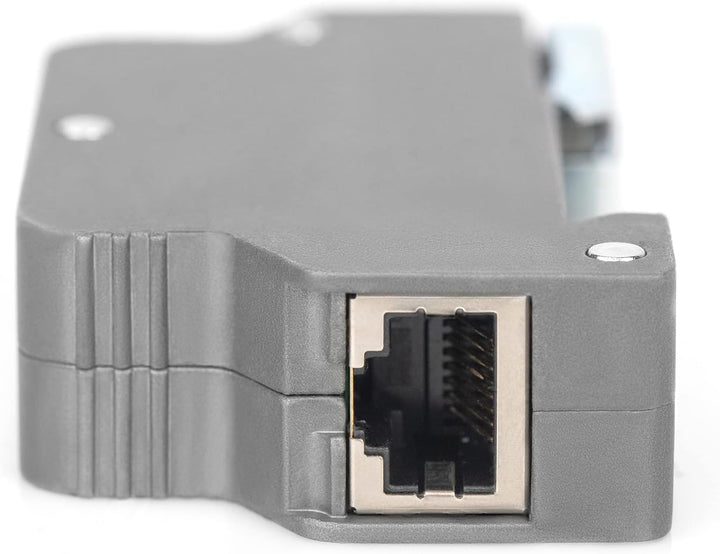 DIGITUS PoE Überspannungsschutz - bis 10 kV - 2X RJ45-Port - PoE++ - DIN-Schienenmontage - IP40 Schu