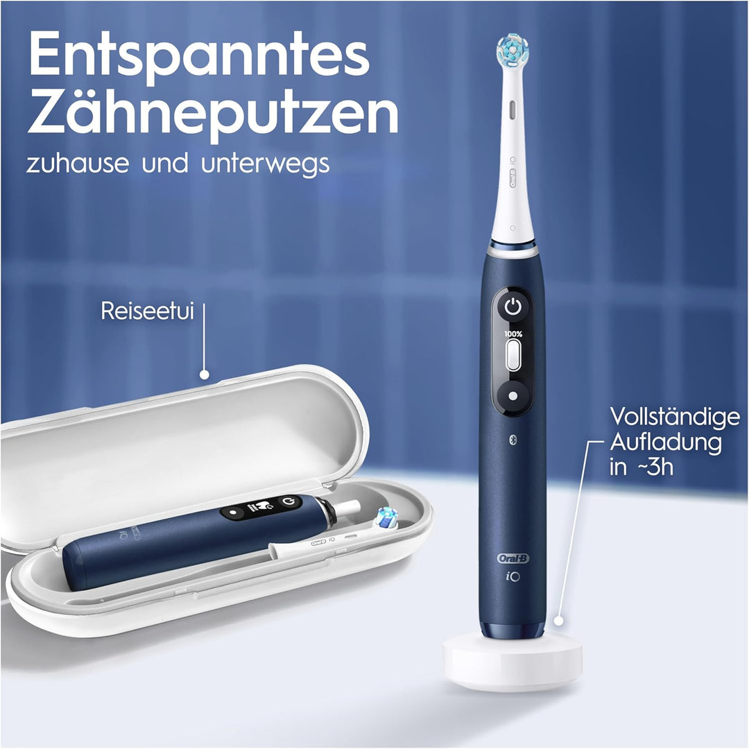 Oral-B iO Series 7 Elektrische Zahnbürste/Electric Toothbrush, 2 Aufsteckbürsten, 5 Putzmodi für Zah