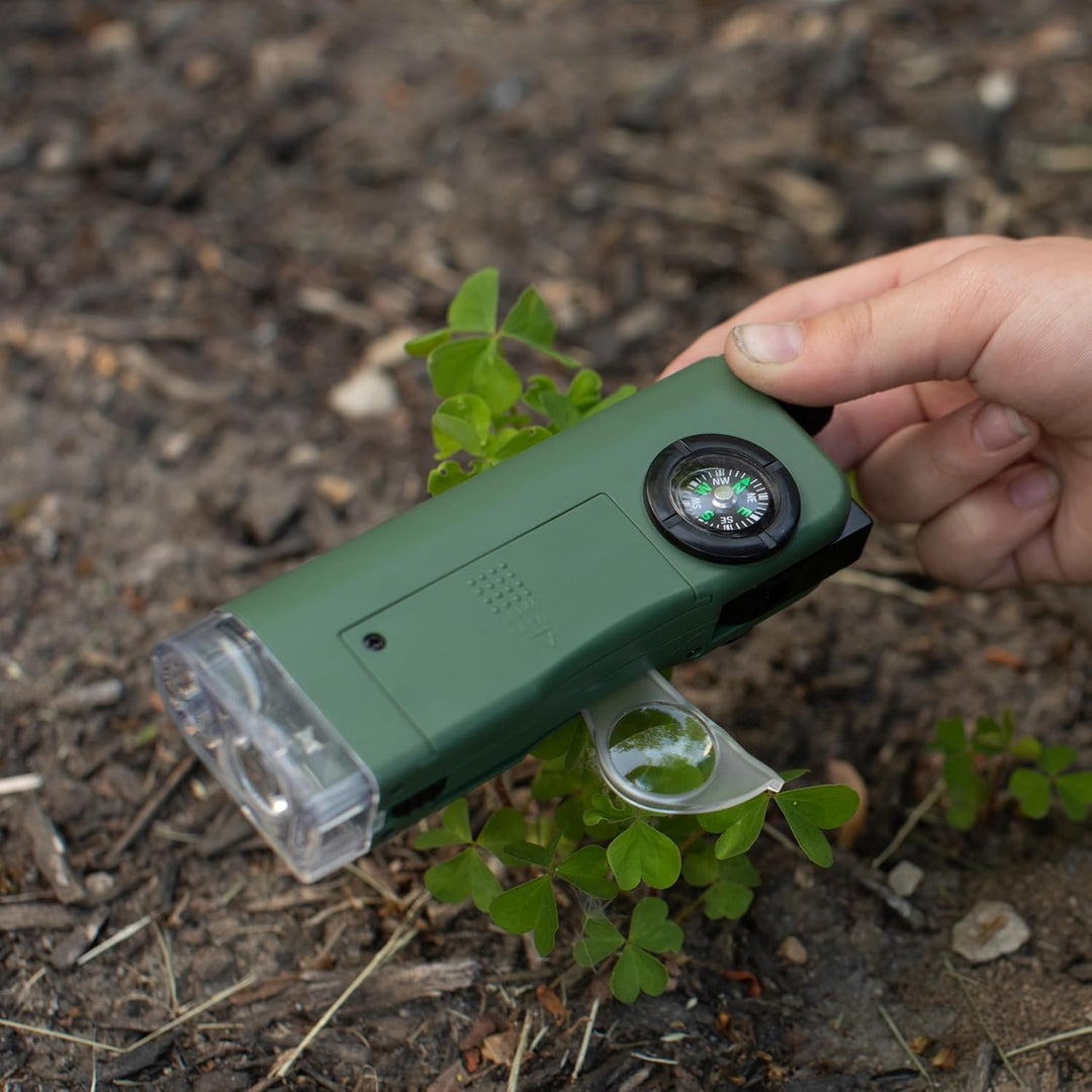 Carson X-Scope Multitool und Taschenmikroskop für Kinder (CP-11), Schwarz, X-Scope