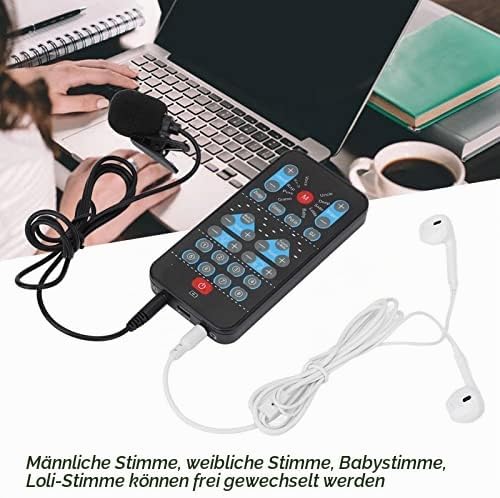 Goshyda Sprachwechsler, Tragbarer -Handheld-Sprachwechsler, 8 Soundeffekte, Soundkartenwechsler, Unt