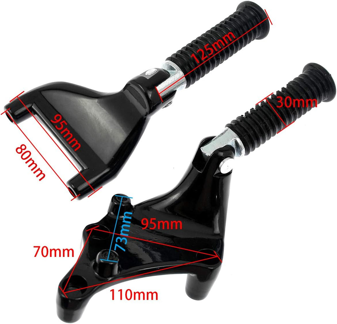 HCmotorku Motorrad Hintere Beifahrerfussrasten Pedalhalterung Kit Fit Für Harley Sportster XL 883 12