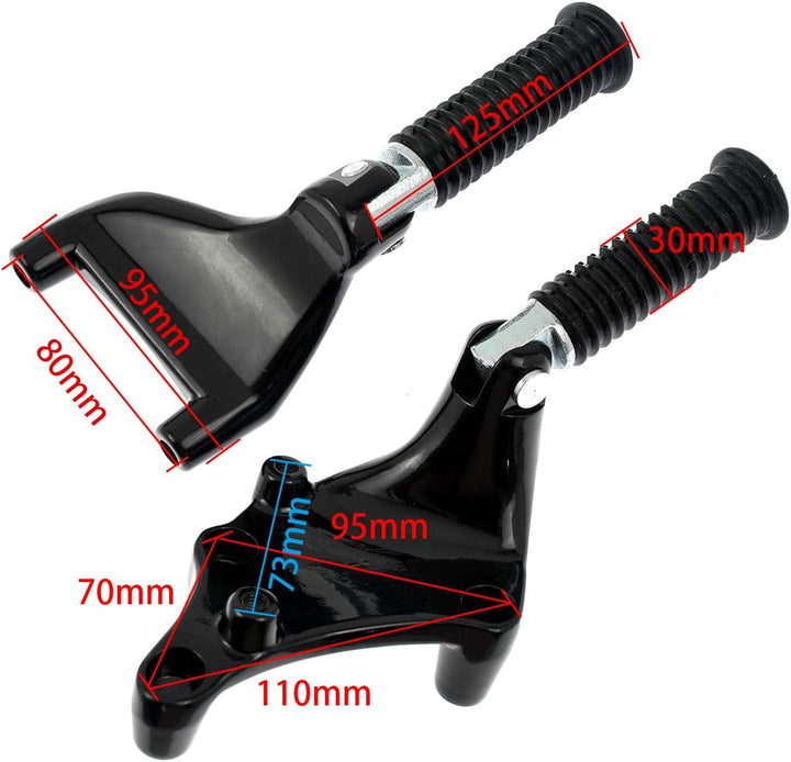HCmotorku Motorrad Hintere Beifahrerfussrasten Pedalhalterung Kit Fit Für Harley Sportster XL 883 12