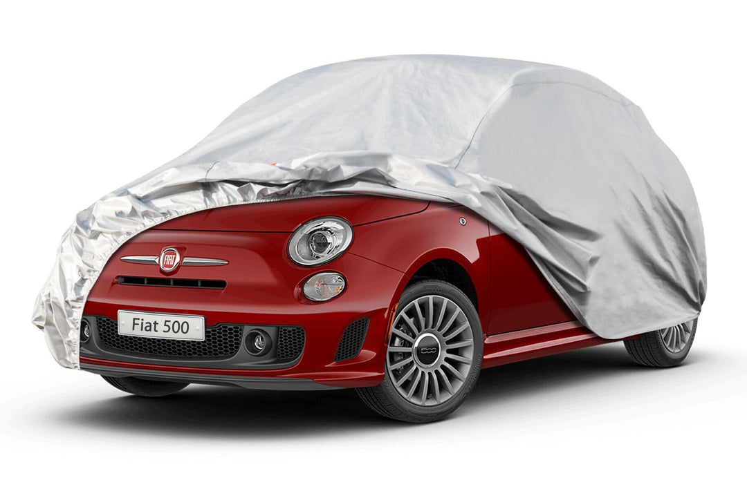 Kayme Autoplane Wasserdicht Atmungsaktiv Passend für 2010-2024 FIAT 500, 6 Schichten Vollgarage Auto