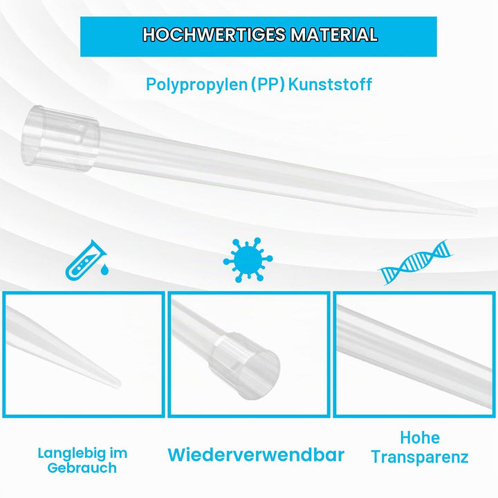 ONiLAB Pipettenspitzen 5000 UL/5mL 100 PCS Labor Universal Kunststoff Flüssige Pipettenspitzen Polyp