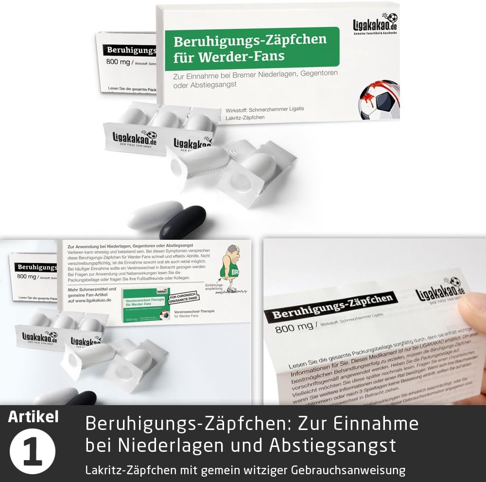 Geschenk-Idee: Das grosse Saison-Notfall-Set für Werder-Fans | 5X Überraschungen mit Spassgarantie f