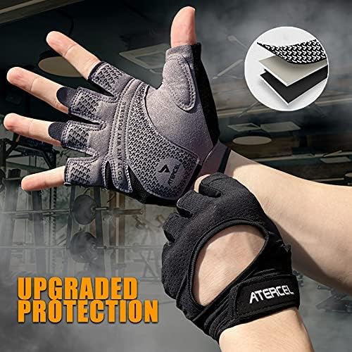 ATERCEL Fitness Handschuhe für Radfahren, Training, Fitness, Atmungsaktive Fahrradhandschuhe Herren