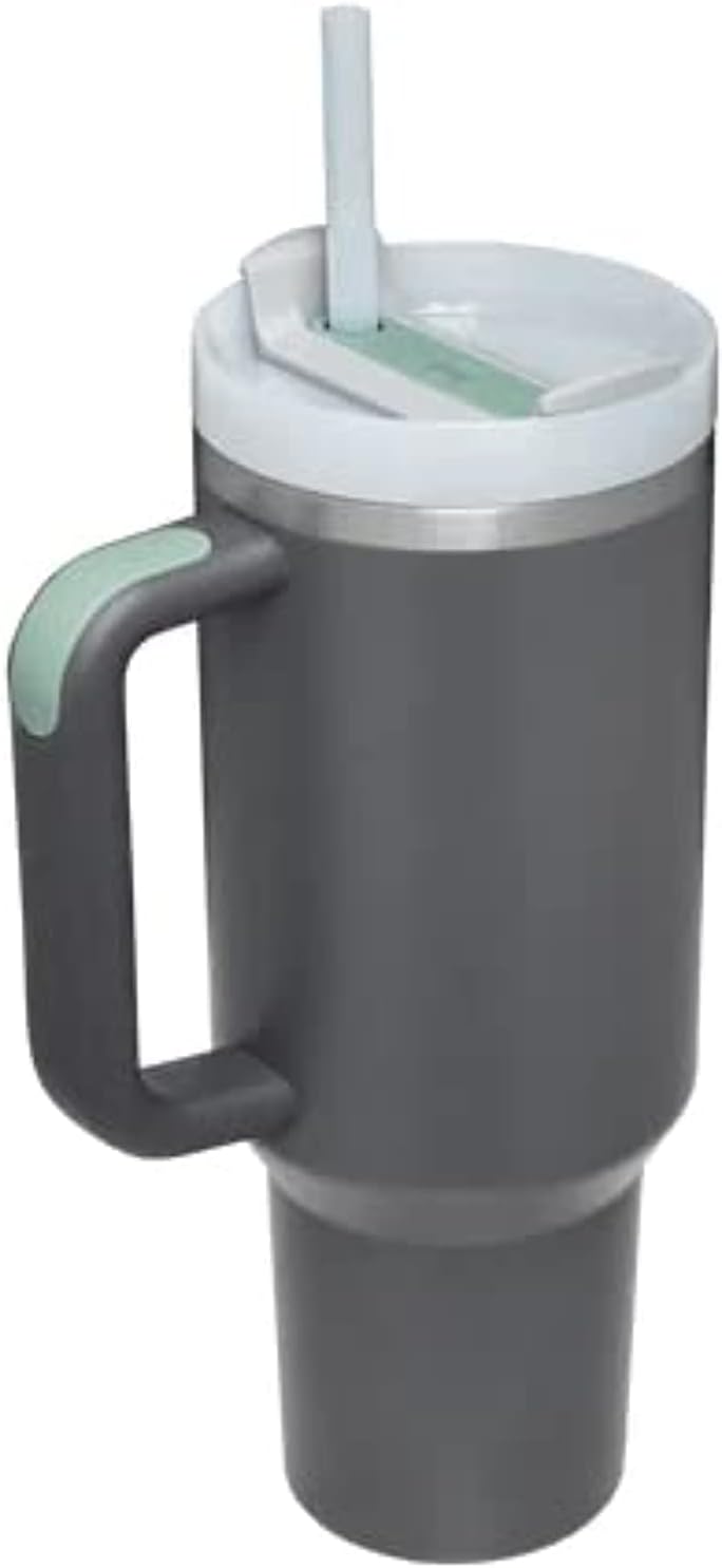 Stanley, Edelstahl, Quencher H2.0 Becher mit FlowState-Deckel, 1,2 l, Grau (Charcoal) Modern Dunkelg