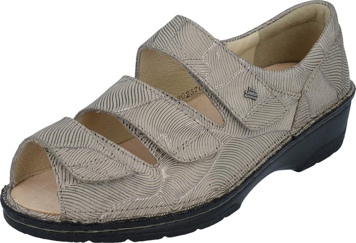 Finn Comfort Ischia Damen 02106 36 EU Weit Beige, 36 EU Weit Beige