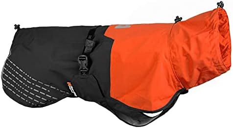 Non-stop dogwear Fjord Raincoat orange/Black |2963| Regenschutz in vielen Grössen, Grösse:45, 45